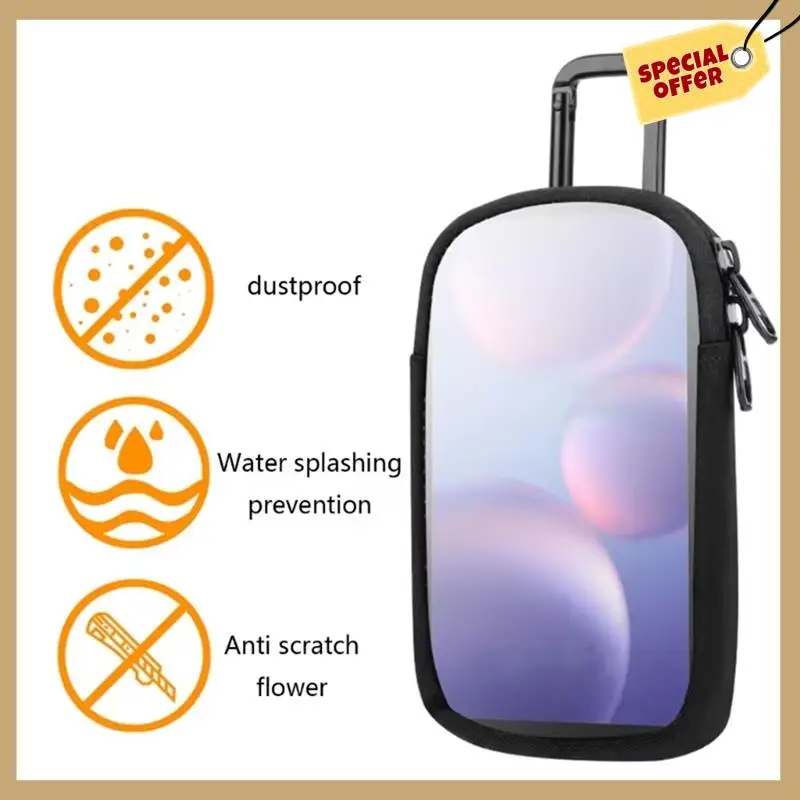 Stabilna przenośna torba do przechowywania MP3/MP4 z klamrą, pyłoszczelna, z wygodnym przezroczystym okienkiem do bezpośredniego obsługi