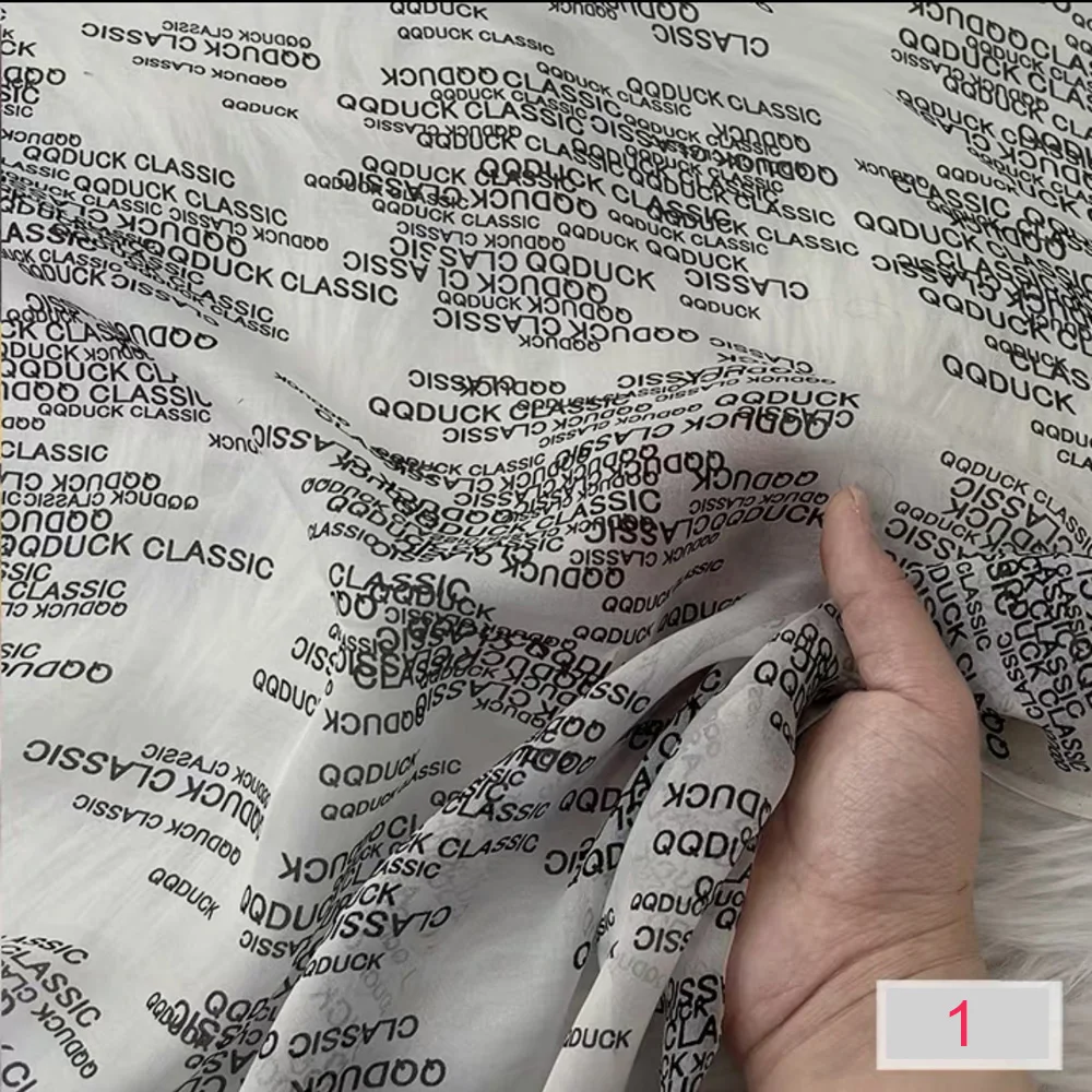 Design 1-22 Organic Silk Chiffon Fabric Digital Printing 100% Pure Mulberry 6M/M for Men Women Cloth Dress Shirt Saree Hajib