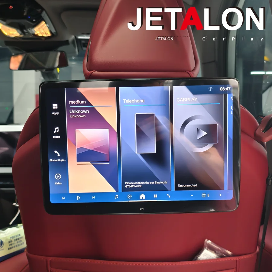 13.3/14 Inch 4K Touch Screen Android Headrest Car TV Rear Seat Entertainment Monitor HDMI Bluetooth Display For Old BMW X5 X6 X7