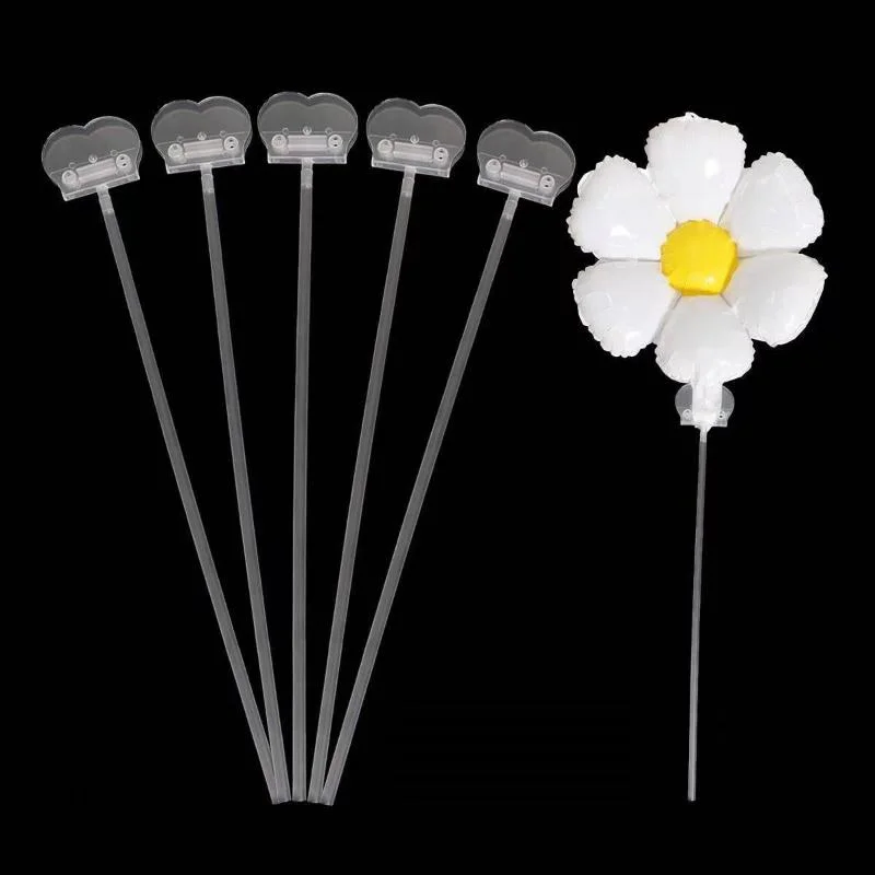 【H】10Pcs Balloon Stick Stand Clip Holder With Base For Table Desktop Centerpiece Birthday Party Wedding Baby Shower Decor