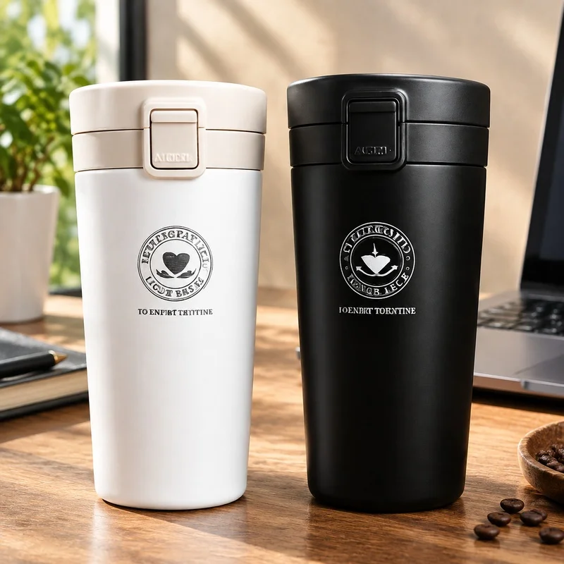 Double-Wall Vacuum Insulated Stainless Steel Bottle 380/510ML Thermal Travel Mug for Hot and Cold Drinks Outdoors