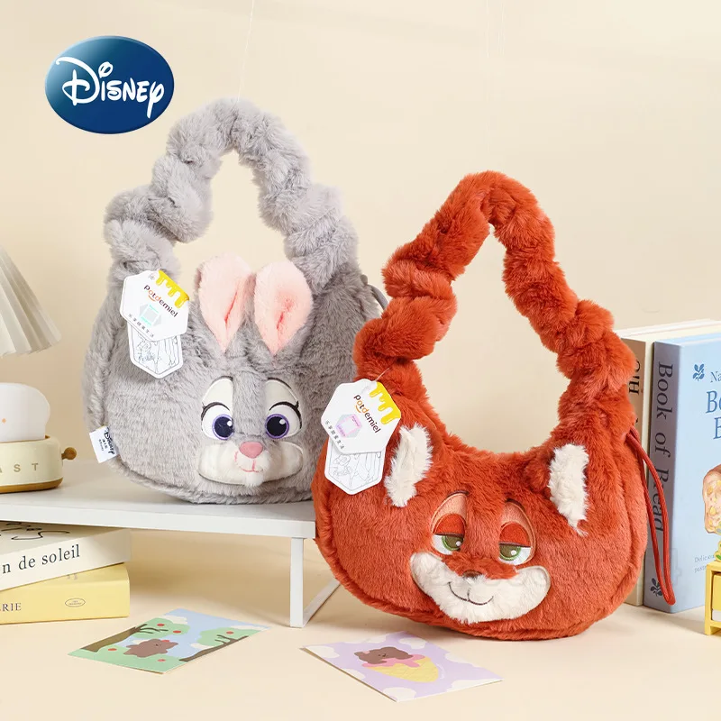 

Новая плюшевая сумка Disney Judy Nick, оригинальная женская плюшевая сумка люксового бренда, модная женская плюшевая сумка через плечо, высокое качество