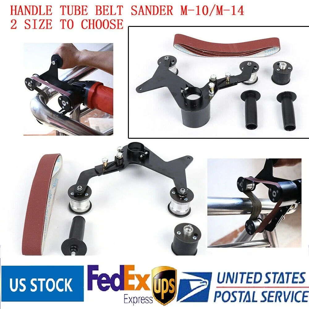 M14/M10 Belt Sander Polisher Grinder Tube Attachment 270° Iron Angle Grinder