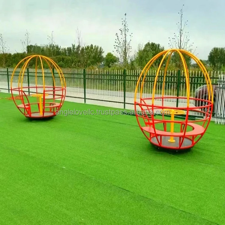 

Unpowered Round Hollow Globe Rides for Kids Amusement Park Facilities Rotating Playground Ridespromote sales