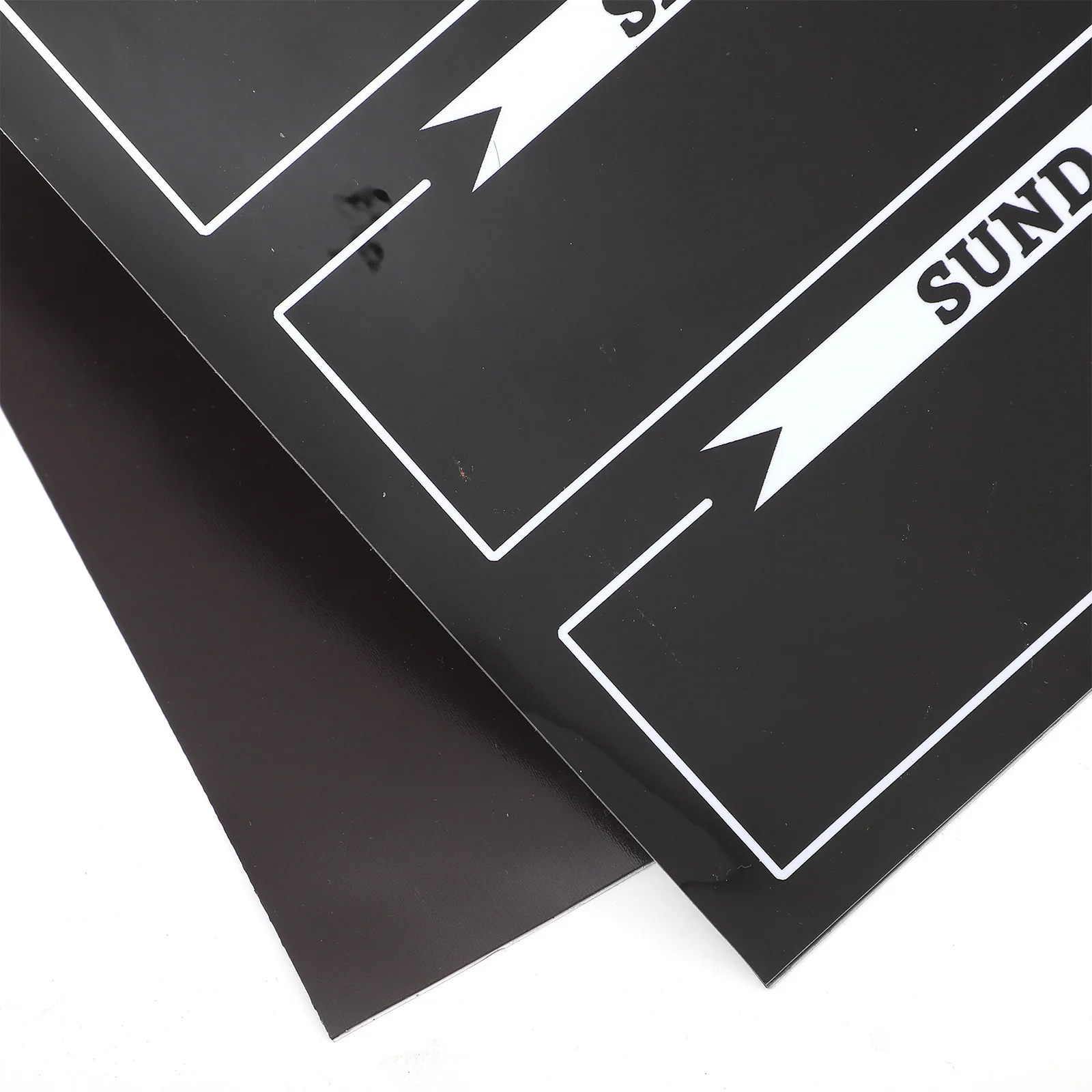 لوحة قائمة مغناطيسية للثلاجة، سبورة سوداء قابلة لإعادة الاستخدام، كتابة سلسة، مسح جاف، لوحة مسح جاف للمكتب المنزلي للثلاجة #5