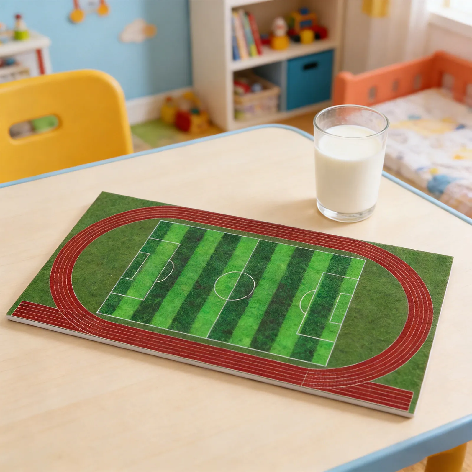 

Модель футбольного поля в масштабе 1:300, пластиковый футбольный стадион для архитектурных моделей, диорам, сценариев и песочниц