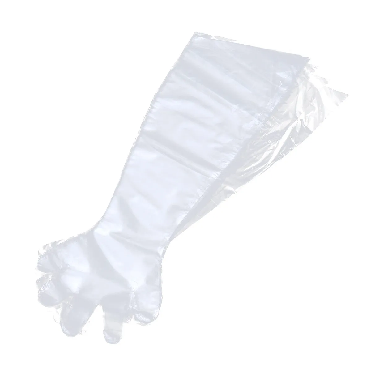 

100 шт. защитных перчаток-рукавов, дышащие, одноразовые, маслостойкие, для уборки на кухне, использования на улице, проверки животных