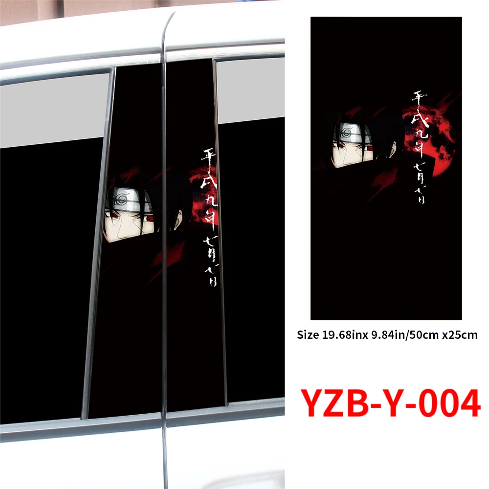 Itachi Uchiha stiker mobil Auto B Pillar, Aksesori stiker vinil pilar pintu mobil penutup goresan tahan air