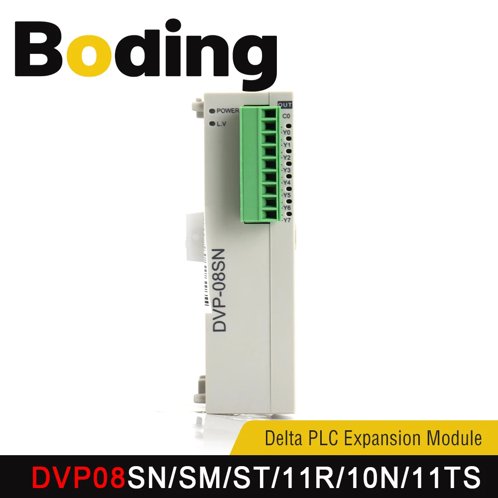 

Boding Delta Plc Expansion Module Dvp08sn/sm/st/sp/11r/11t/11n/10n/11ts Dvp20eh00r3 Dvp32eh00r3 Dvp40eh00r3 Dvp48eh00r3