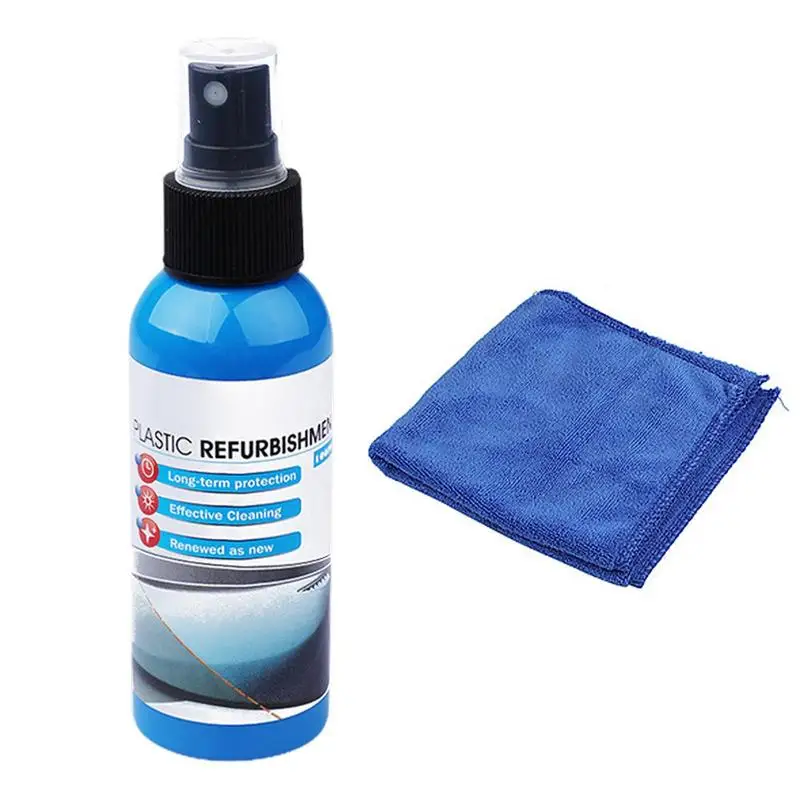 

Interior Cleaner Spray 100ml Interior Coating Agent For Automotive Interior Restoration With Towel Dashboard Cleaning Spray