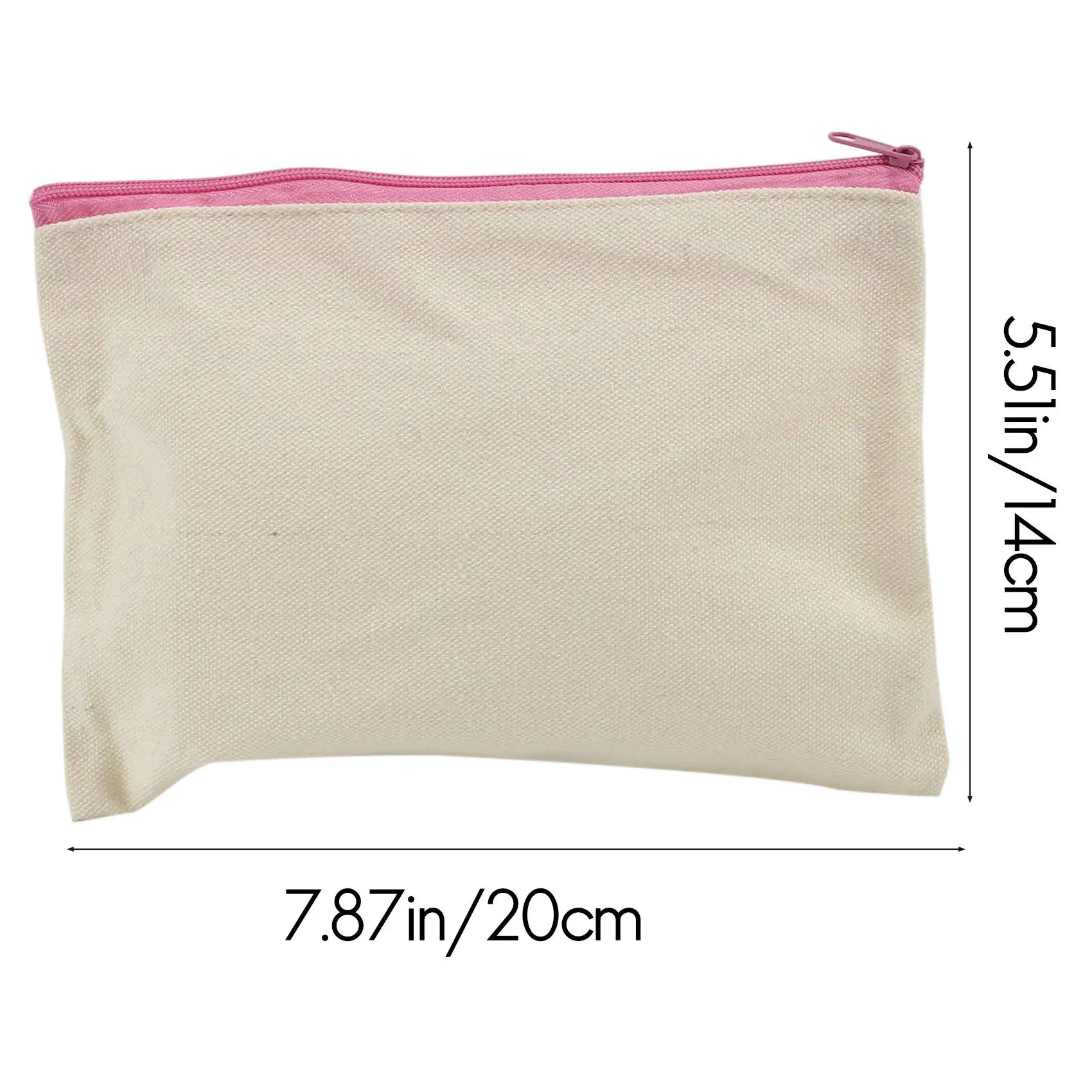 

FX-18 шт., холщовая косметичка, многофункциональная косметичка, дорожная косметичка для туалетных принадлежностей, сумка для монет, пустая сумка «сделай сам» на молнии