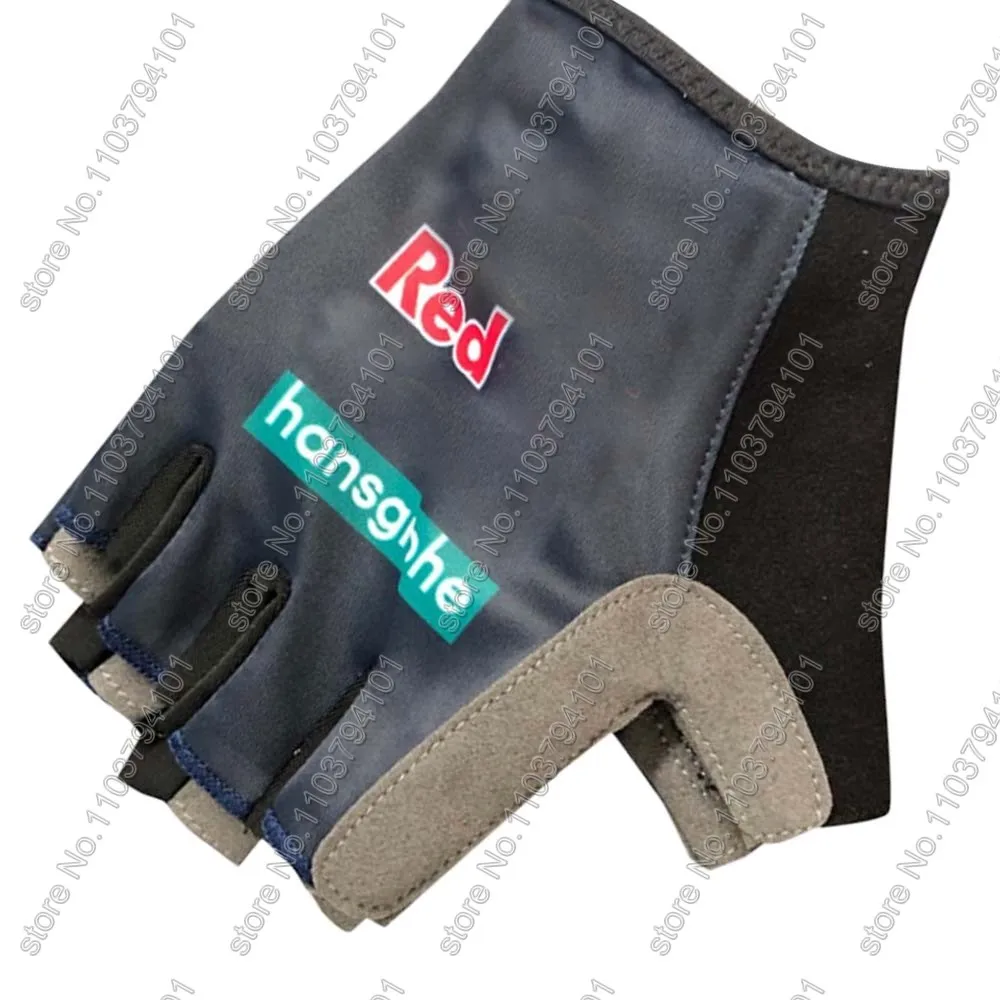 2024 Boraful Hansgrohe Cycling Gloves Team Men Gel Half Finger Bike Glove Road Bicycle Jerseys MTB Guante Ciclismo Maillot