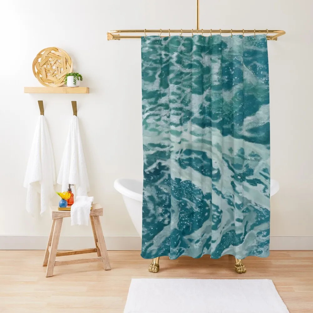 

Foamy Ocean Waves Shower Curtain Luxury Bathroom Shower Shower Set For Bathroom Elegant Bathroom Curtain