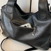Soft Interior Compartment Shoulder Bags 2026 High Quality Contrasting Colors Bags for Women Fashion Zipper Pu Women's Handbags - Image 6