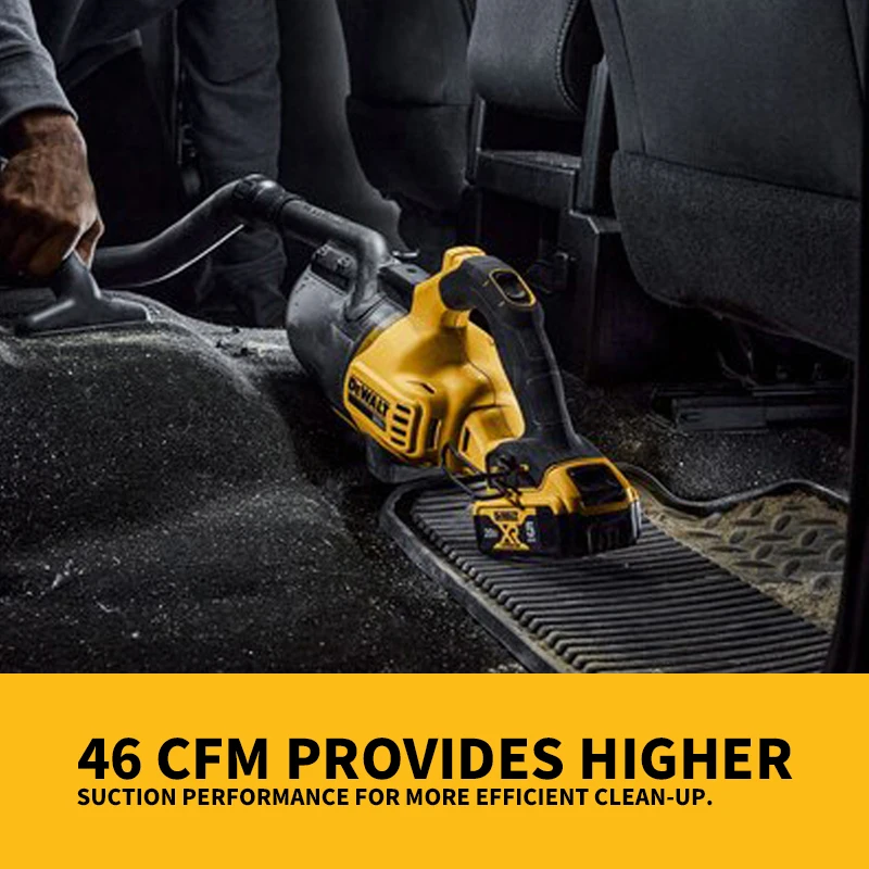 Imagem -06 - Dewalt Aspirador sem Fio sem Escova Hepa Industrial Veículo Montado Interior Coletor de Poeira Doméstico Ferramenta Bare Dcv501 20v