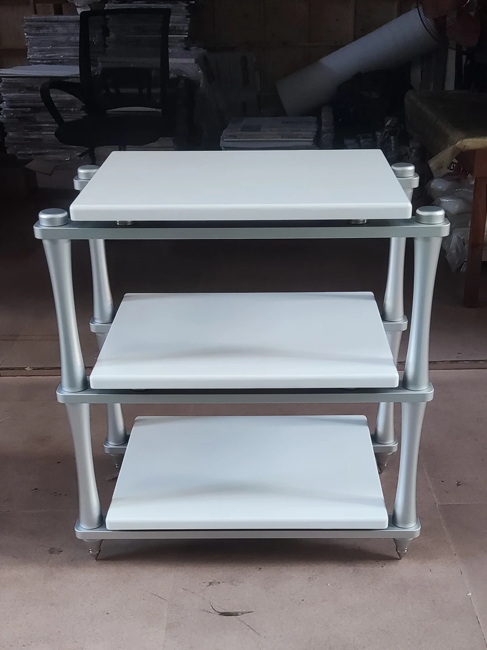 HIFI Audio Speaker Amplifier Cabinet Frame Rack Equipment Ceramic Bead Damping Shock Absorber Tripod Shelf Foot Reference US HRS