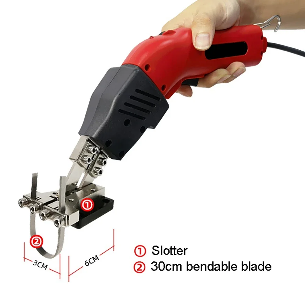 250W Electric Foam Cutter Knife Hot Knife Tyrofoam Cutting Tool with Blades Accessories Slotting Board DIY Sculpture Power Tool