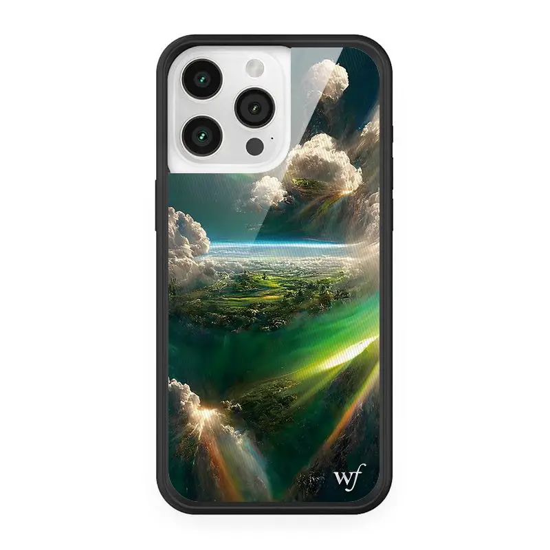 جراب هاتف Wildflower لـ iPhone ، غطاء سحابي لطيف ، مشهد حالم ، 3D Ins ، iPhone 16 ، 15 ، 14 ، 13 ، 12 Pro Max ، Plus ، 16Pro ، 15Pro ، WF