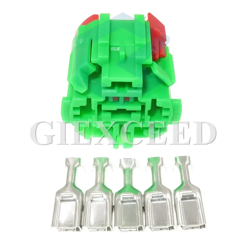 2 Sets 5 Pin 455 01E 225 Auto Fan Relay Socket Automotive AC Assembly Radiator Wire Plug 45501E225 For Citroen Cable Socket