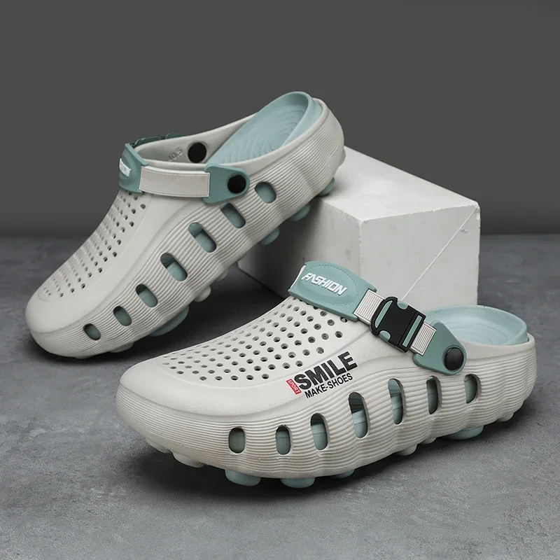 Sommer Herren Pantoffeln Sandalen Flip-Flops Clogs Weiche Sohle Unisex Outdoor Strand EVA Slides Clogs Badezimmer Bad Flache Schuhe – Detail 9