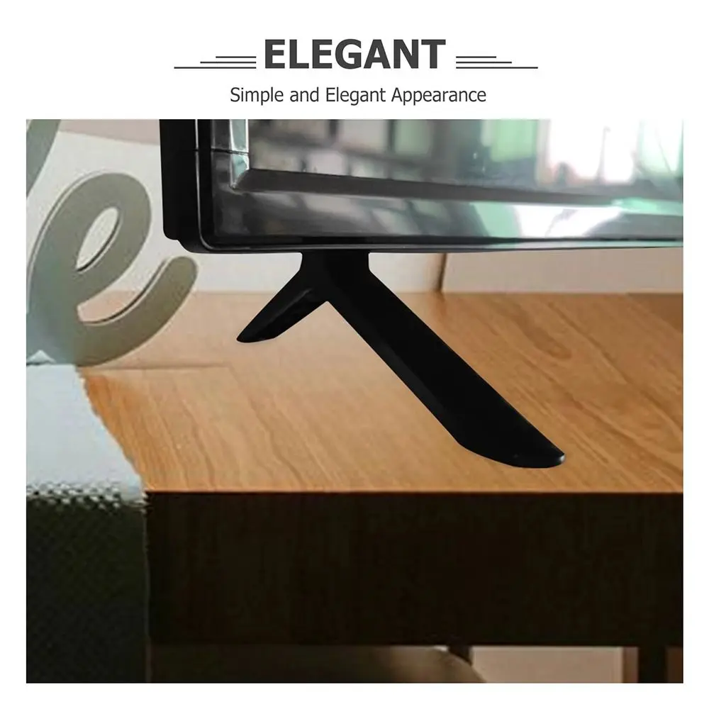 New Universal TV Base Stand Legs With Screws Black Television Tabletop Foot Tabletop Adjustable Hardware Living Room