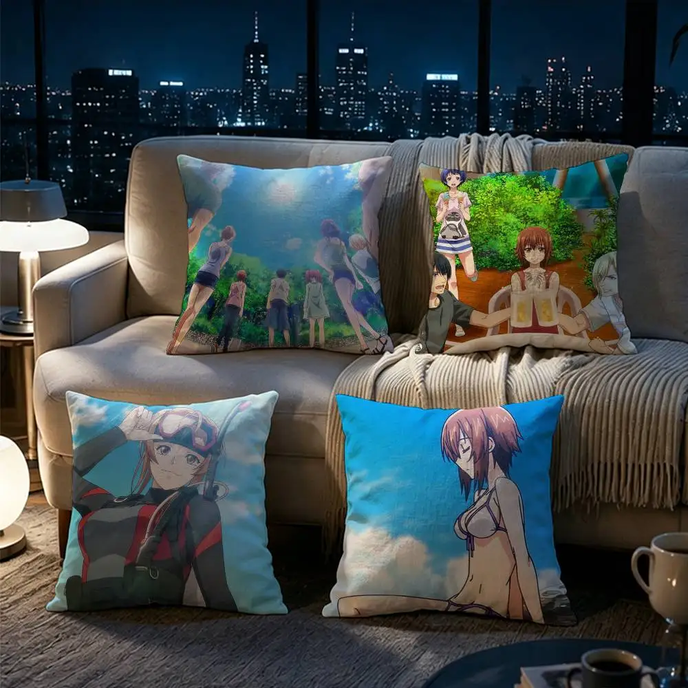 Grand Blue Dreaming Anime   Pillow cover gift High definition digital printing,Surprise  vivid pattern Household.