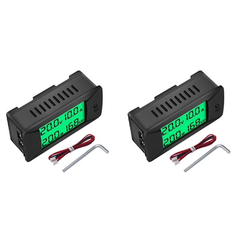 

PEACEFAIR 2X PZEM-025 DC Digital Battery Tester Bidirectional Ammeter Voltmeter Power Energy Watt Meter 300V 50A