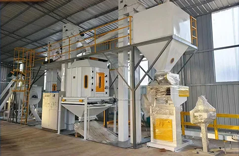 Machine Full Set Chicken Feed Production Line for Poultry Livestock 1000Cattle Farm 1-2t/h Animal Sheep Bull Feed Pellet Making