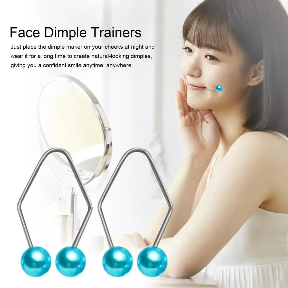 Dimple Makers Facial Dimple Enhancers Set for Women Natural Dimple Creation Tools Lightweight Face Trainers for Easy Wear