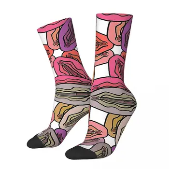 Vulve – chaussettes à motifs colorés Harajuku, bas de haute qualité, chaussettes longues toutes saisons, accessoires pour hommes et femmes, cadeaux