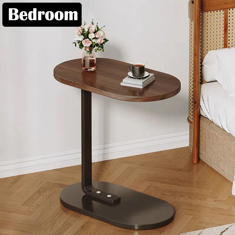 C Shaped Sofa Edge Table Movable Home Living Room Side Table Corner Table Multifunctional Portable Storage Rack Bedside Table