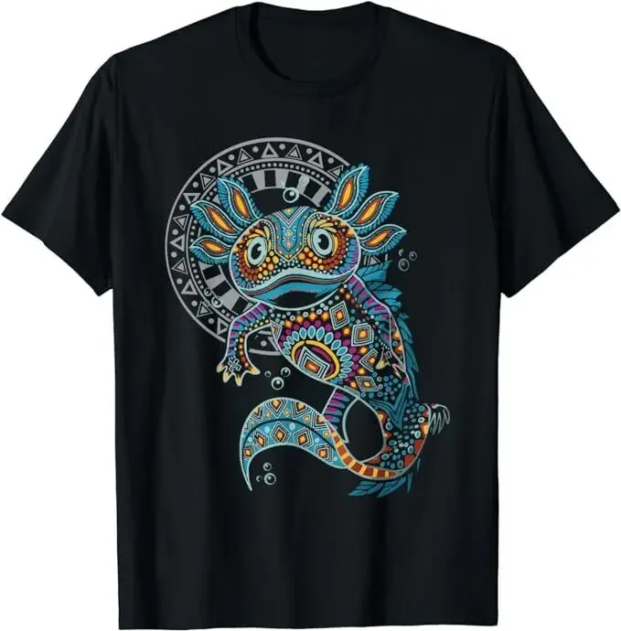 

Новая ограниченная Axolotl искусство ацтекский мексиканский смешной подарок футболка Размер S-5XL