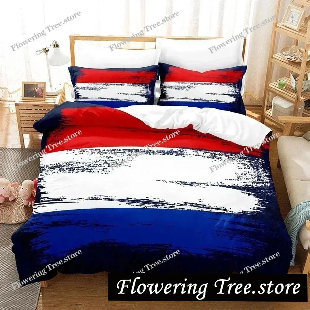 

3D Print Bed Sheet Sets Netherlands flag Bedding Set Single Twin Full Queen King Size Bed Set Adult Kid Bedroom Duvetcover Sets