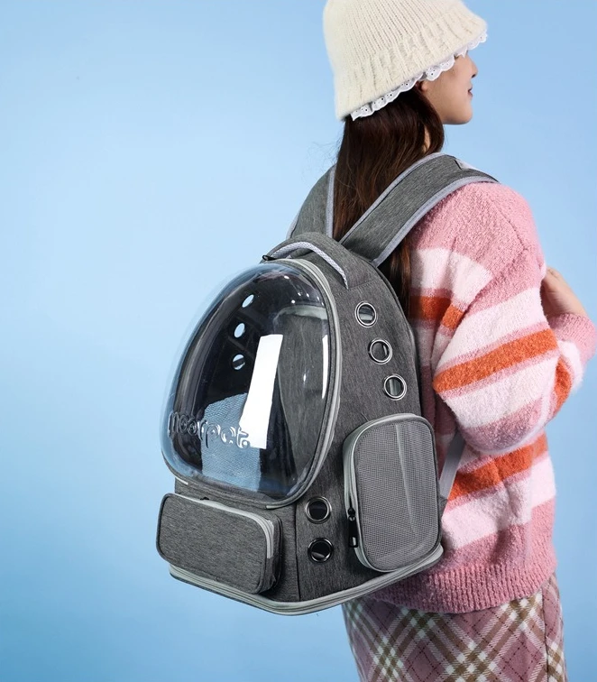 

Портативный рюкзак для кошек и домашних животных, дышащая космическая сумка с видом на большую пространство для кошек и собак, сумка для домашних животных