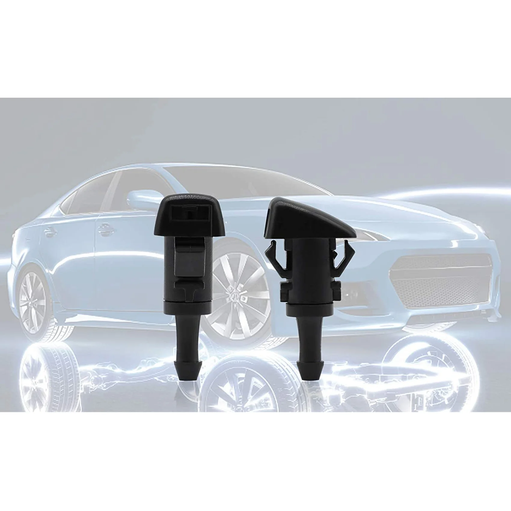 앞 유리 와셔 노즐 와이퍼 스프레이 키트, 크라이슬러 닷지 램 5116079AA,4805742AB,5303833AA 교체용, 4 팩