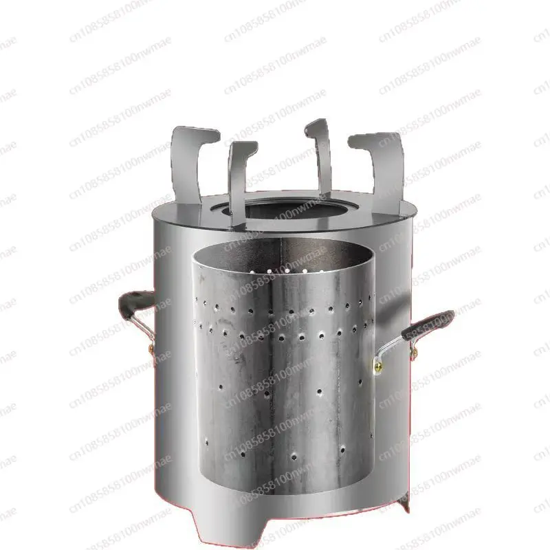 

Picnic new stainless steel smokeless household portable gasifier rural firewood stove