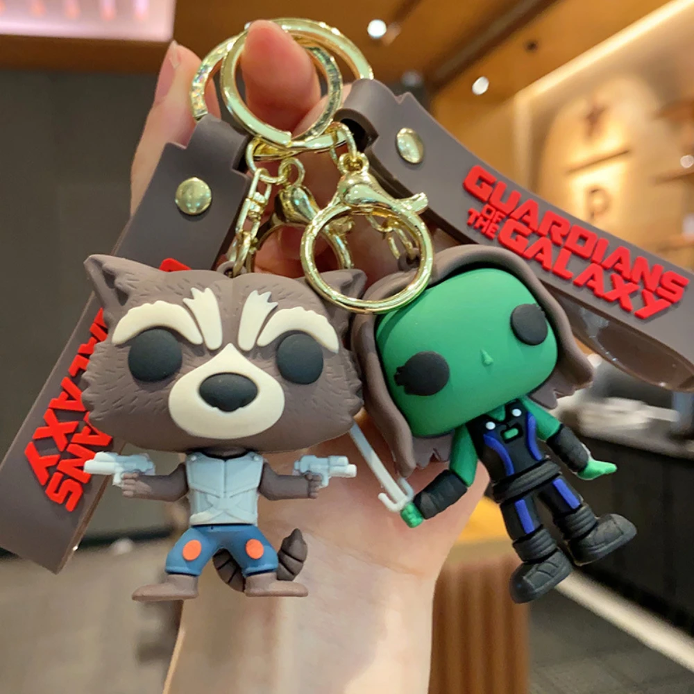 Disney Marvel Guardians of The Galaxy Figure Pendant Keychain for Women Men Movie Fans Classic Backpack Bag Accessorieesentes de