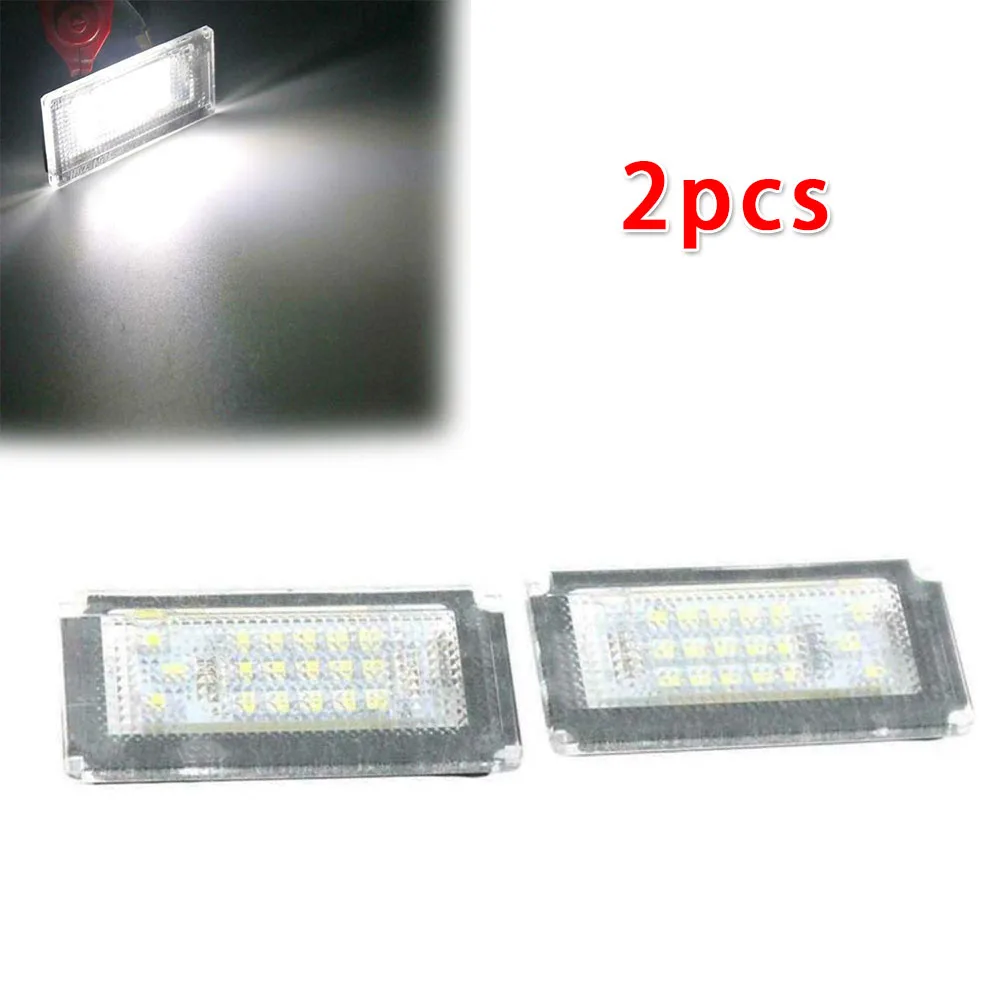 

2Pcs LED License Plate Lights 6000K White No OBC Errors For BMW Mini For Cooper R50 01-06 For Convertible R52 04-08 For S R53