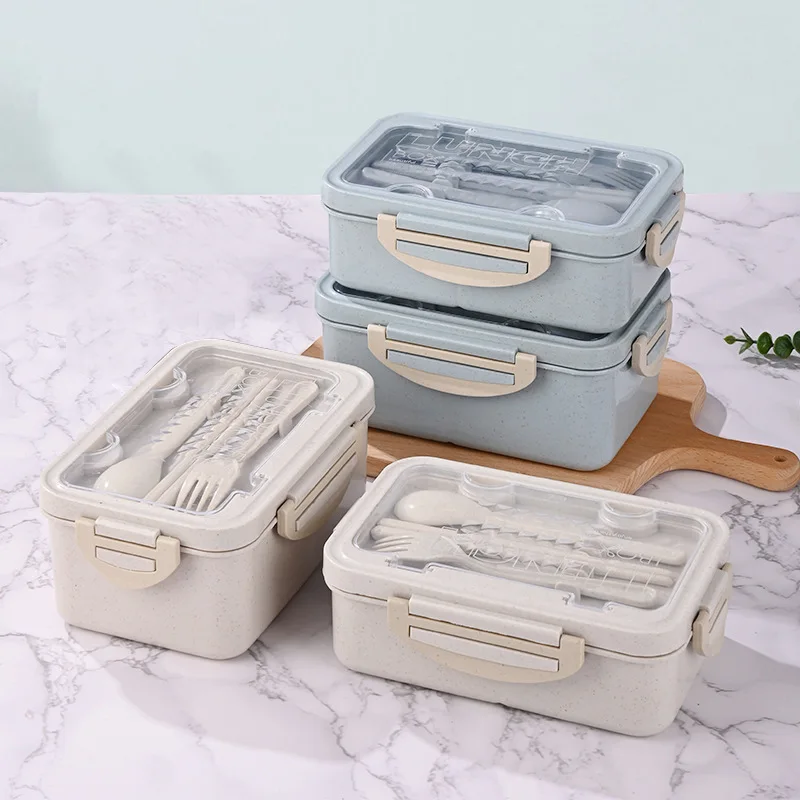 Japanese-style Bento Box, Household Fresh-keeping Box, Microwave Oven Multi-compartment Insulated Student Lunch Box