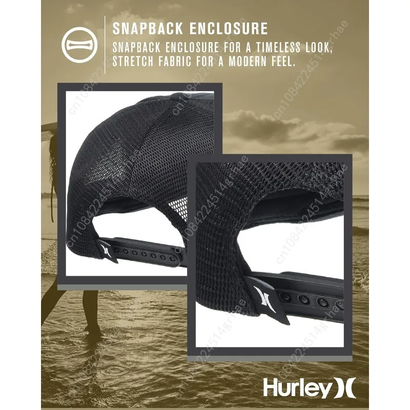 허리 남성용 캡 - 스냅백 클로저가 있는 남성용 H2O-Dri 리그 야구 모자 - 클래식 남성용 트럭커 모자(S-XL)