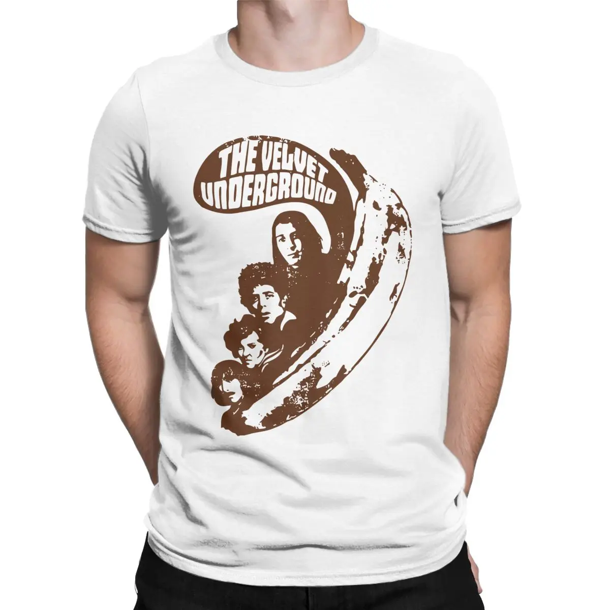 The Velvet Underground Men T Shirts Leisure Tee Shirt Short Sleeve Crew Neck T-Shirts Pure Cotton Party Clothes