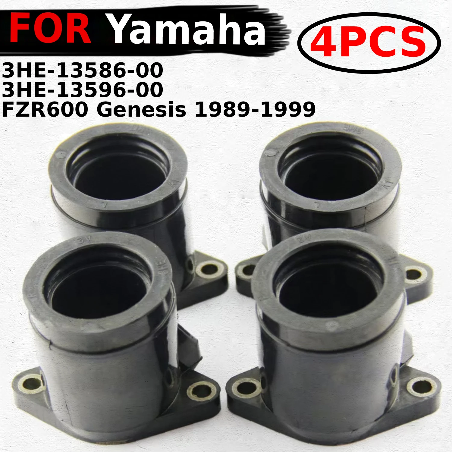 

Motorcycle Carburettor Interface Adapter Intake Manifold For Yamaha FZR600 fzr 600 Genesis 1989-1999 3HE-13586-00 3HE-13596-00