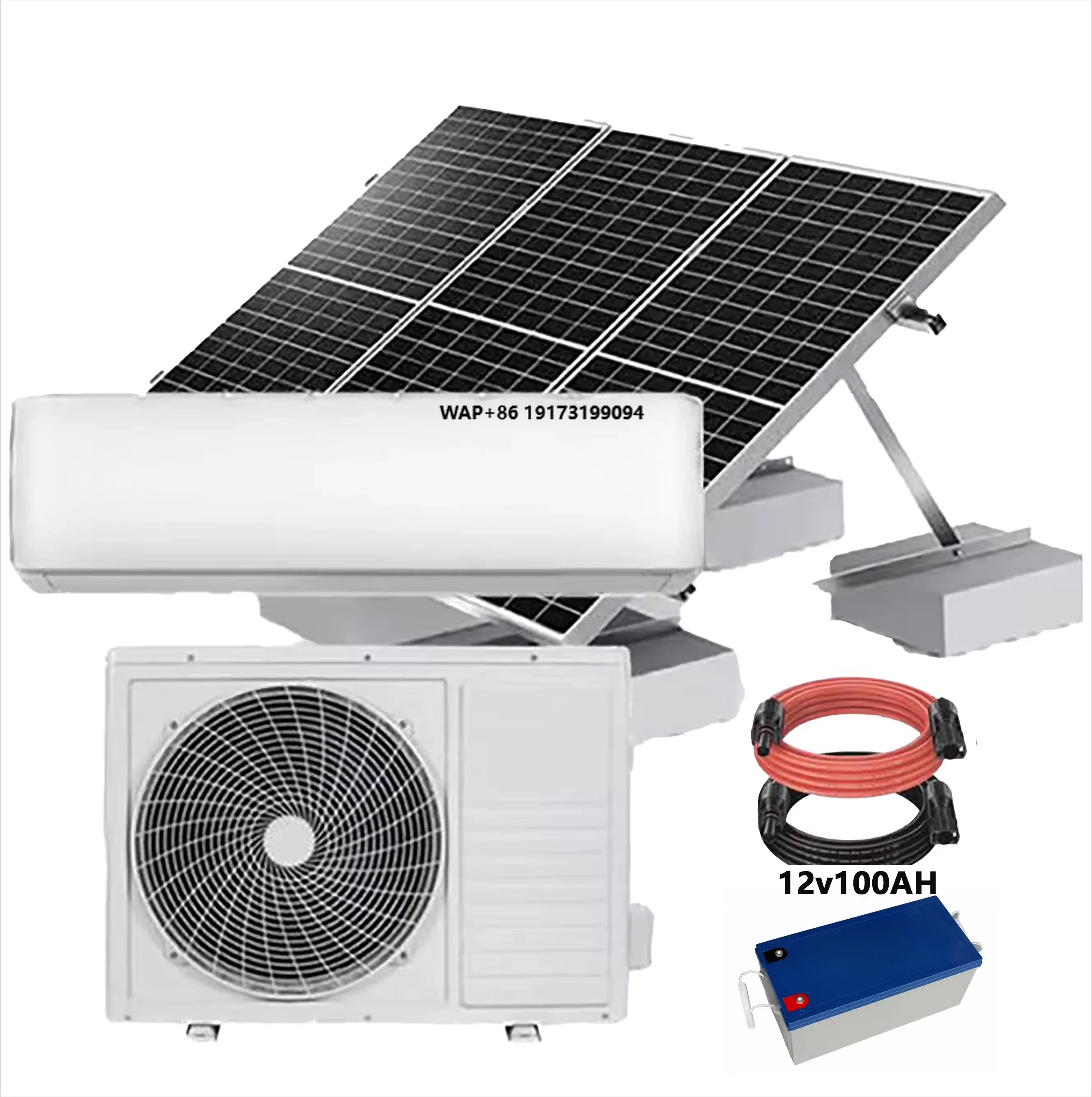 Solar air Conditioner for Home Complete Set Price 24000btu 48v Ac Dc Solar Powered Portable air Conditioner Solar System