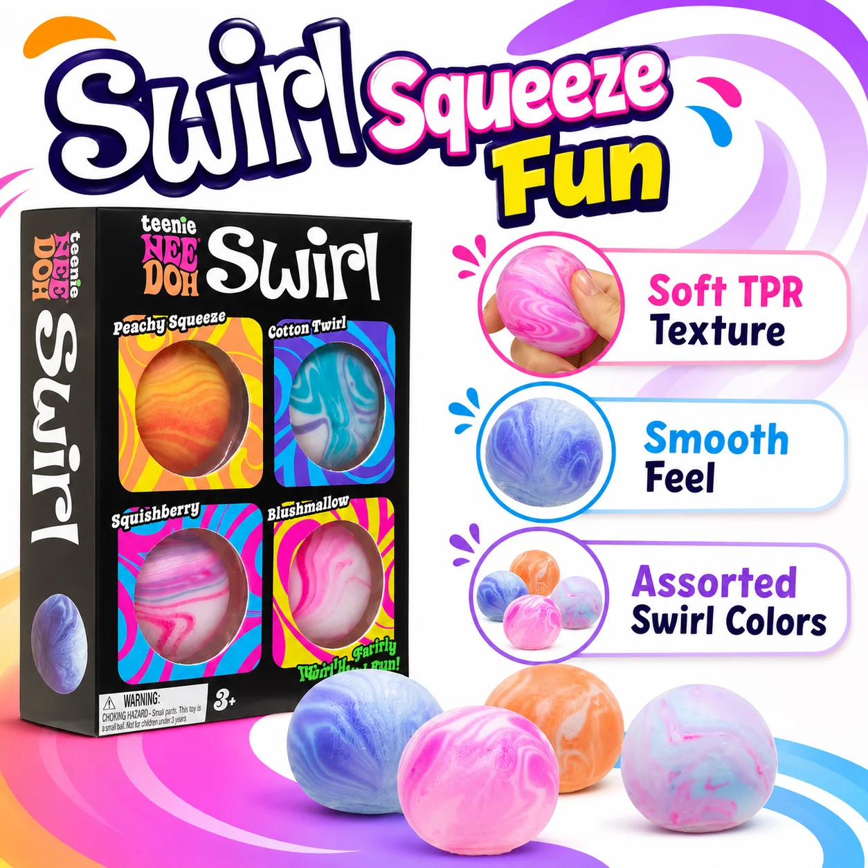 Needoh Soft and Glutinous Sensory Stress-relief Toy Cube Filled with Gel Stretchable Ball Soft Ice blind box Slow Rebound