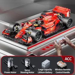 F1 RC Race Cars 1163PCS Zestawy budowlane MOC Zdalnie sterowane klocki Fajne kolekcjonerskie zestawy modeli samochodów Zabawki budowlane