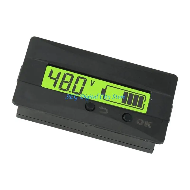 U75B Battery Monitor Panel with LCD Display DC9-120V for Battery System Checks