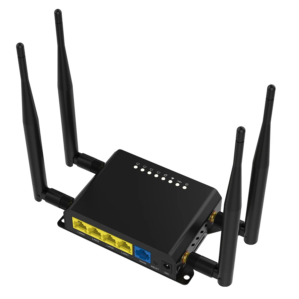 WE826 3G 4G Router Wireless Access Point with 4G Antenna 4*Lan Sim Card Slot 300mbps 32 User