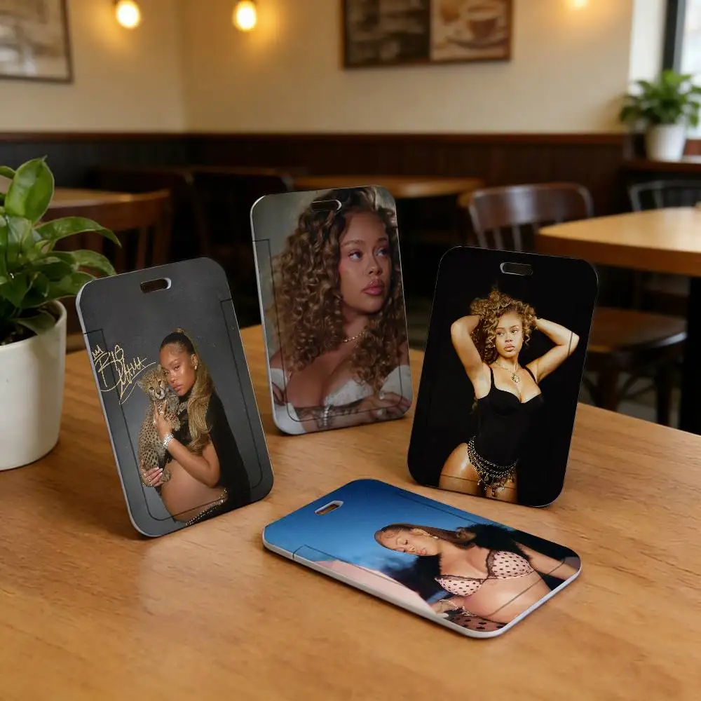 

Прочные чехлы-держатели для карт Singer Latto Big Mama с ремешком для повседневных карт, фотокарточек айдолов, визиток, офисных материалов