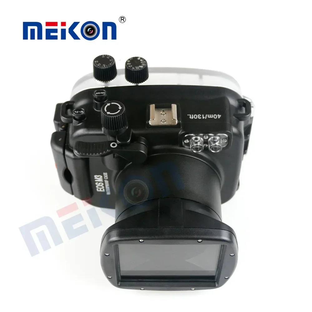 Meikang 40m plastic camera waterproof case underwater photography diving case for EOS M/M2/M3