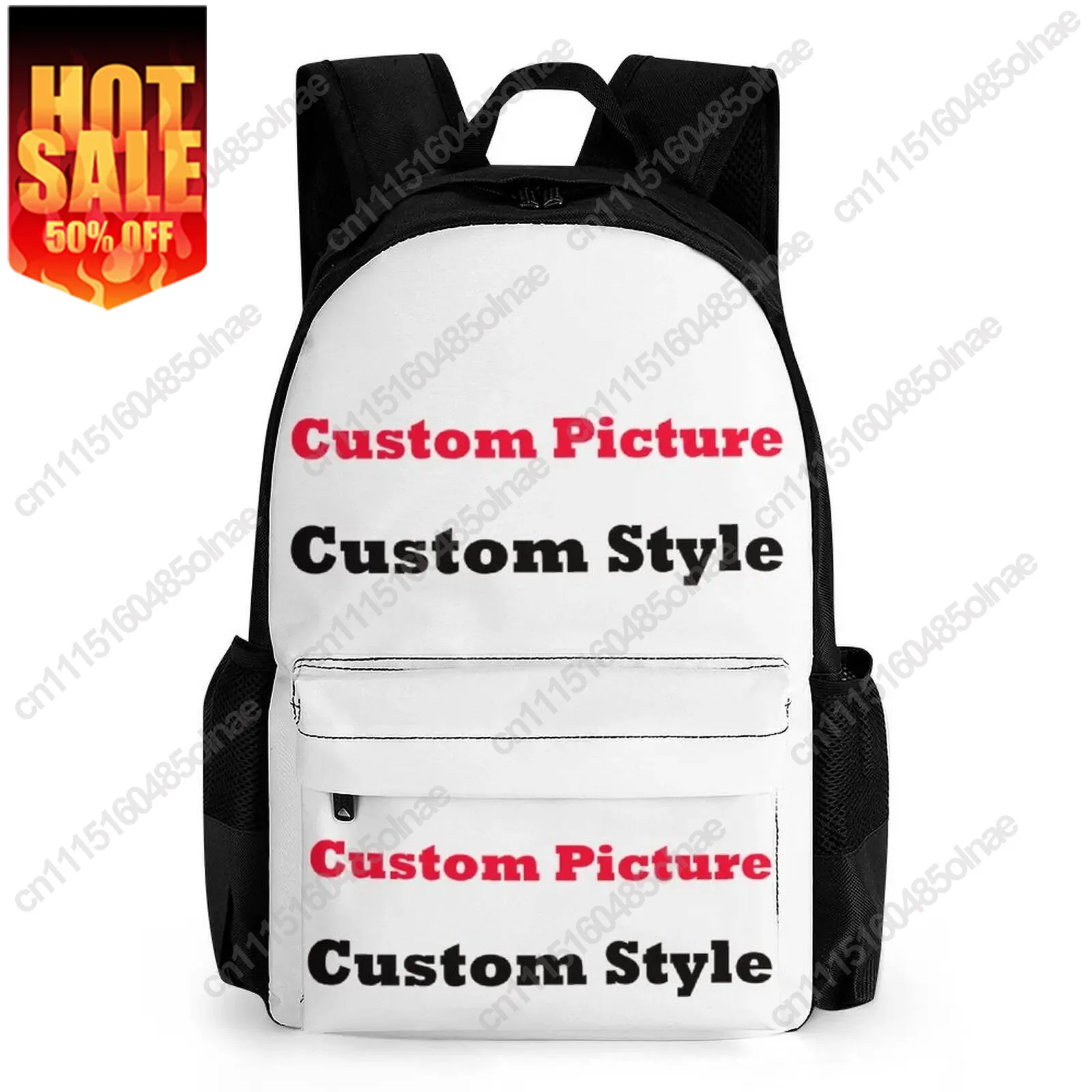 Back-To-School Season Customized Schoolbags Girls And Boys Surprise Gifts Personalized Photo Text Logo Large-Capacity Backpacks